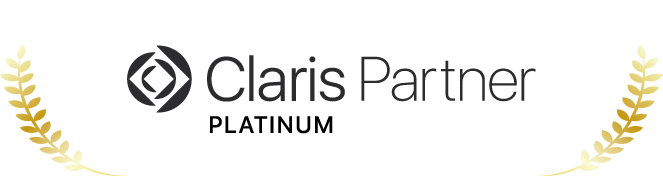 クラリス社に認定された Claris Partner のメンバーであり、最上位の Platinum レベルとして認定